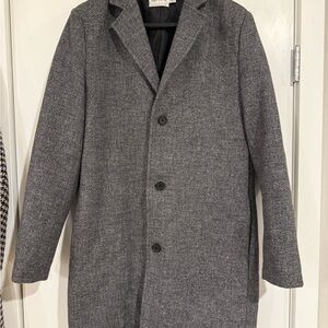 Topman Charcoal Trench Coat